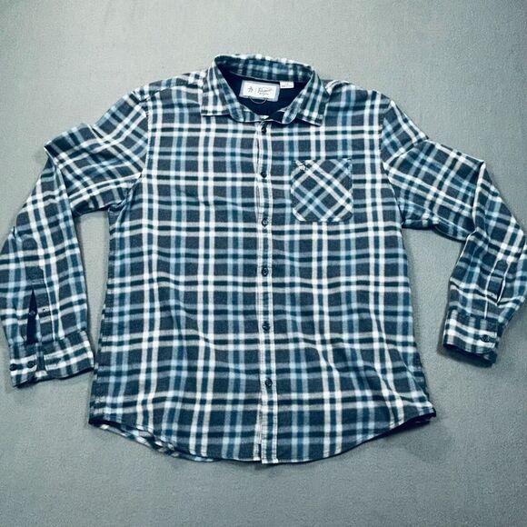 Original Penguin by Musingwear‎ Men's Large Plaid Long Sleeve Button Down Shirt - Picture 1 of 16